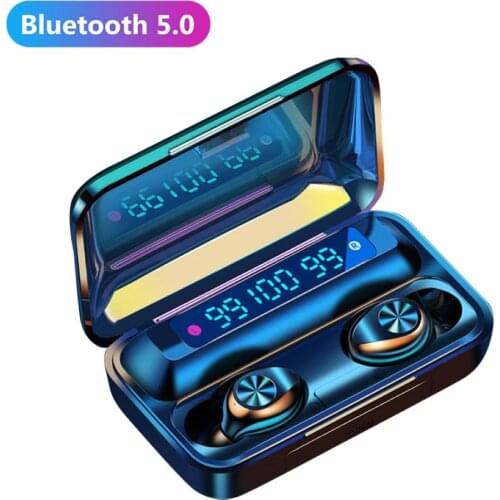 F9-10 TWS Digital Display Bluetooth 5.0 Wireless In-ear Earphones Sports Earbuds