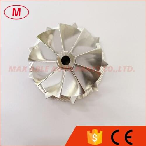 GT1749V reverse 41.83/54.00mm 9+0 blades high performance turbo milling/aluminum 2618/billet compressor wheel for 06L145702L