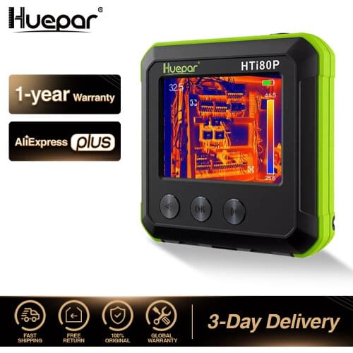 Huepar Pocket-Sized IR Thermal Imager Mini Infrared Resolution Thermal Imaging Camera Digital ColorDisplay Temperature Tracking