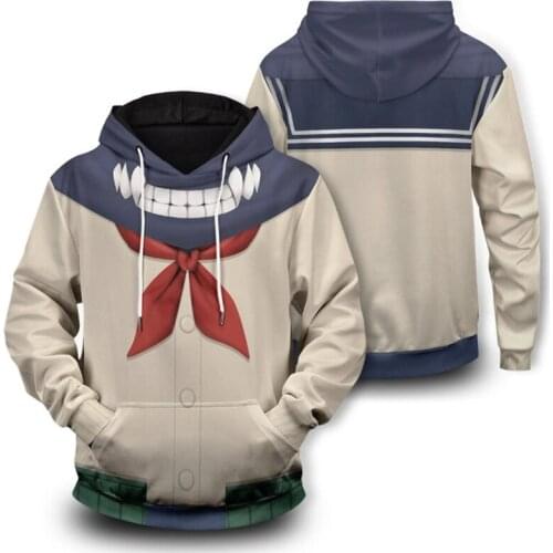 Anime My Hero Academia Cross my body Himiko Toga Cosplay Costumes Sweatshirt Hoodie Jacket Coat Pullover
