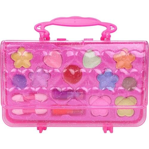 Girls Makeup Set Princess Glitter Eye Shadow Lipstick Make Up Play Gift