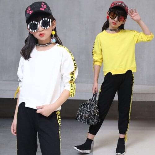 Girls clothes 2019 spring kids clothing set full sleeve sweatshirt and pants children outfit sport suits toddler autumn clothing