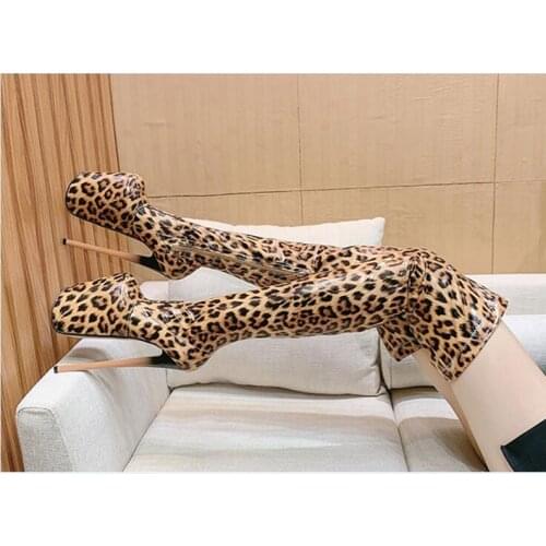 7.48in High Height Sex Boots Party Boots Stiletto Heel Platform Over-The-Knee Boots US Size 5-15
