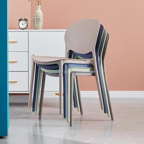 Nordic Dining Chair Home Net Red Chair Back Leisure Chair Thickened Plastic Girl Heart Bedroom Book Chair Simple Fashion