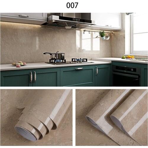 5M Waterproof Oil-proof Marble Self Adhesive Wallpapers Room Vinyl Film Wall Stickers Bathroom Kitchen Cupboard Home Decoration