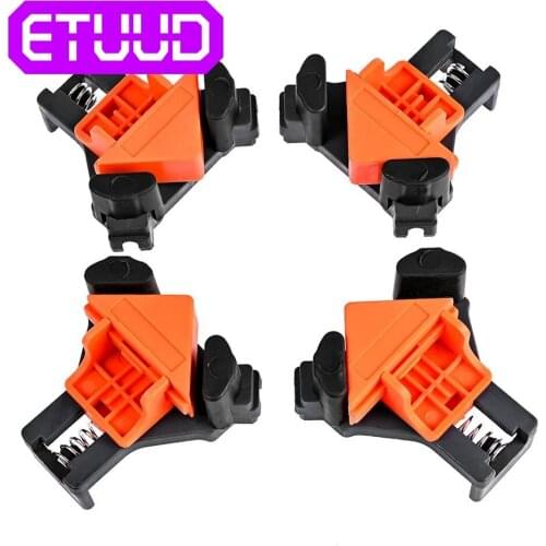 4Pcs Woodworking Corner Clip 90 Degree Right Angle Clamp Fixing Clips Picture Frame Corner Clamp Furniture Repaire Hand Tools