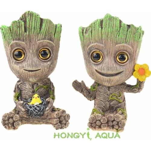 Aquarium landscaping tree shape decoration oxygen pump gasstone accessories fish tank tree man plant