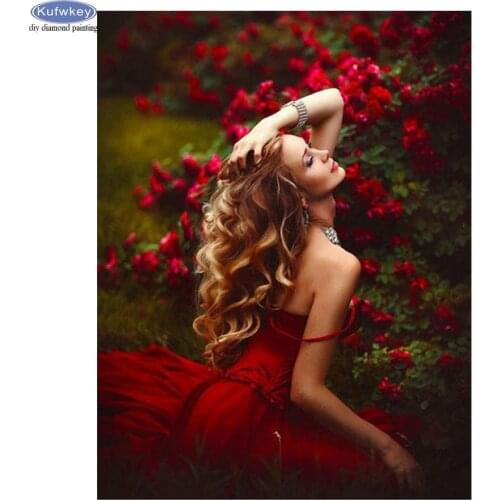 Diamond Embroidery people flowers DIY Diamond Painting Cross Stitch Kits woman portrait 5D Mosaic Decor Full square Rhinestone