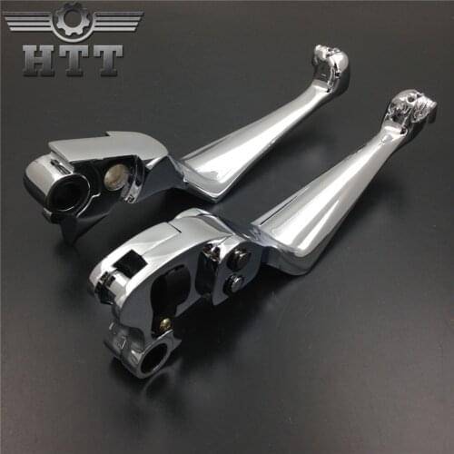 Aftermarket free shipping motorcycle Harley Brake Clutch Levers for Harley FLHTCI FLHTCUI FLHTI FLSTCI FLHRI FLSTSB FLSTC Chrome