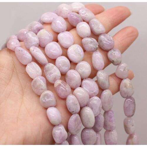 Natural Stone Bead Irregular Purple Spodum Loose Beads 10-12 MM For DIY Jewelry Making Necklace Bracelet Earrings Accessory