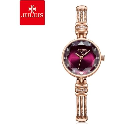 Julius Watch Brass Womens Jewelry Watch Bracelet Band High Quality Quartz-Watch 30M Waterproof Korean New Designer Watch JA-1135