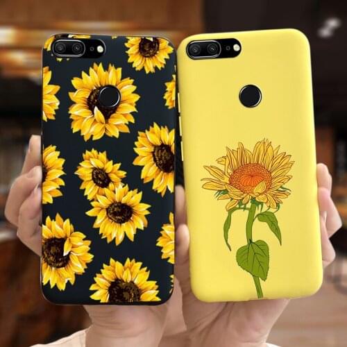 For Huawei Honor 9 Lite Case Huawei Honor 9 Youth Edition Back Cover 5.65" Flowers Silicone Soft Cases For Honor 9 lite youth