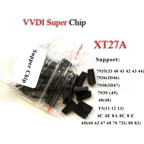 Kutery VVDI Supper Chip ID46/48/4D/4C/T5 XT27A Copy Chip For VVDI Xhorse MINI Car Key Tool Transponder Blank Chip Replacement