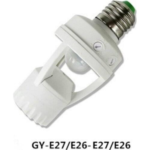 Infrared human body sensor lamp holder E27B22 screw port sensor lamp holder LED sensor switch light