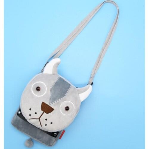 Girls Shoulder Bag Cute Kawaii Plush Dog Sling Bag Messenger Bag Kids Keys Coin Purse Lovely Princess Mini Handbag