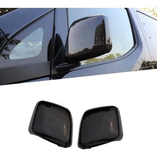 For Nissan NV200 Evalia 2010 - 2018 ABS Chrome Rear View Mirror Decoration Cover Car Styling Stickers 2PCS Carbon Fiber Color