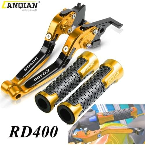 For YAMAHA RD400C RD 400 D E F 1976 1977 1978 1979 Motorcycle Accessories Aluminum Adjustable Brake Clutch Lever Handle Bar Grip