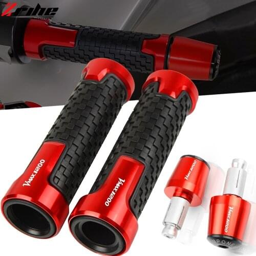 FOR YAMAHA VMAX1200 V-MAX1200 VMAX 1200 1985-2008 Motorcycle Accessories 7/8" 22MM Handlebar Hand Grips Handle Bar End Cap Plug