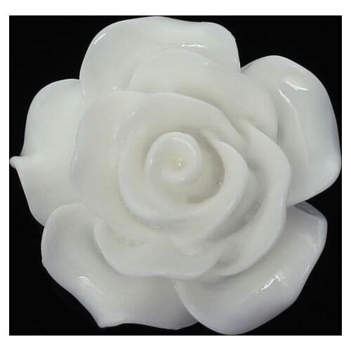 New Resin Embellishment Findings Jewelry Making Flower White 20mm x 20mm,50PCs