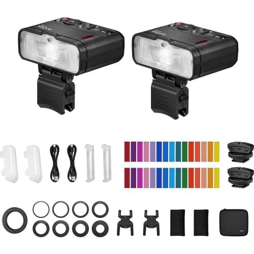 Godox MF12-K2 2PCS Macro Flash 2.4G Wireless Transmission Control Guide No.16 TTL M Mode Colorful Filter Cold Shoe Photography