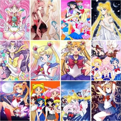 Oil Painting By Numbers Cartoon Beauty Girl Drawing Paints For Adults Picture Coloring By Number Decoration Art Gift