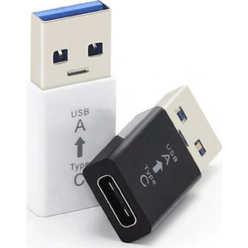 Mini Lightweight Portable Durable Mini Type-C to USB 3.0 Adapter Converter Connector Black And White Phone Charging Connector