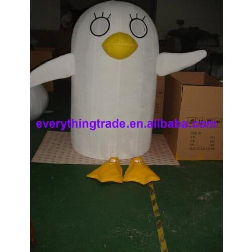 Hot selling 2014 Adult cute snow duck mascot fancy dress costumes Halloween cartoon party costumes