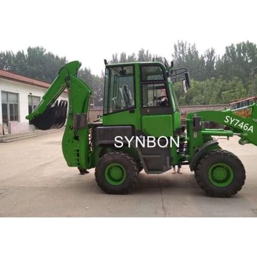 SYNBON China cheap mini loader , Multi-Purpose backhoe loader, mini wheel loader ,front whee loader with backhoe