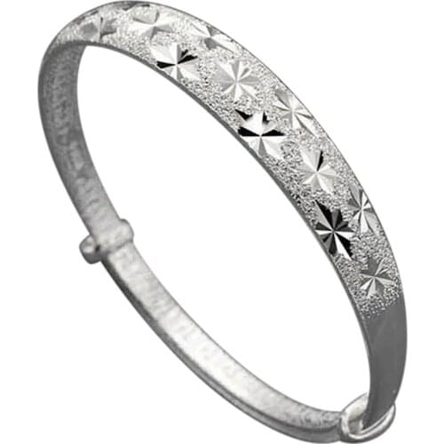 FASHION Metal Carving Cuff Bangles Bracelet Antique Tibetan Cuff Bracelets for Women Adjustable Round Bangle