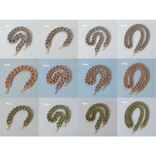 Fashion Woman Handbag Accessory Parts DIY Acrylic Bag Chain Strap Replacement