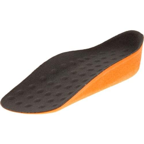 Mens Height Increase Insoles In Sock Shoe Pads Insert Heel Cups Foot Care