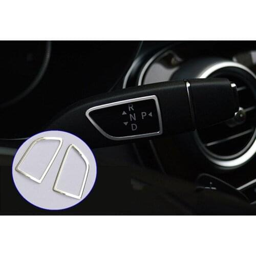 2pcs Car Wiper Lever Shift Lever Sticker for Mercedes Benz A/B/GLA/CLA/E/GLK Class