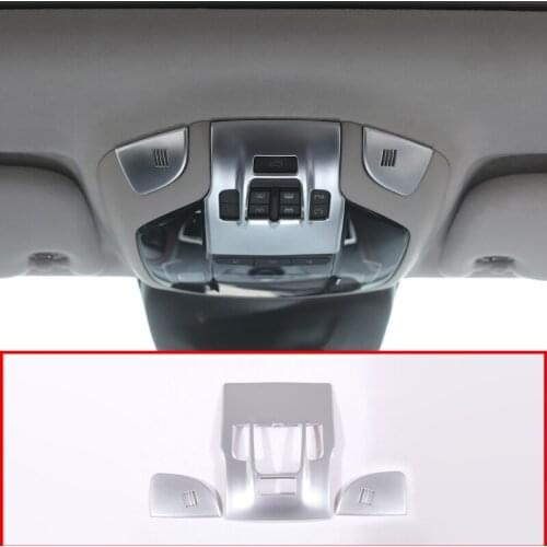 For Maserati Levante Quattroporte 2017 Car-Styling ABS Chrome Front Reading Light Lamp Cover Trim Stickers Accessory Set of 3pcs