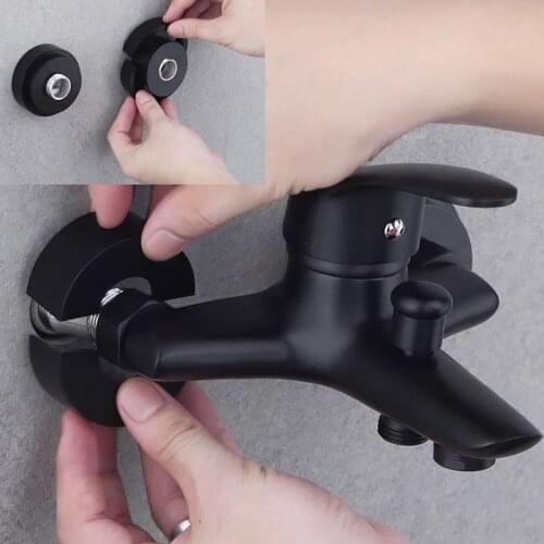 Non-Removable Wall Faucet Hole Cover Telescopic Decorative Cover Heighten Larger Faucet Shower Pipe Plug Wall Faucet Hole Cover