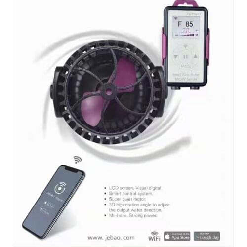Jebao new LCD display with WIFI wave pump wave pump coral tank circulating pump MOW-3 5 9 16 22