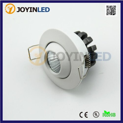 Wholesale 4pcs 3W mini cob led down lights circle round AC85-265V white finish living room lamps