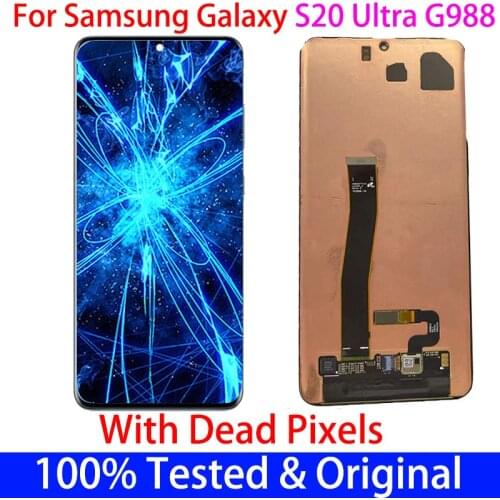Original S20 Ultra G988B G988F LCD For Samsung Galaxy S20 Plus G985 G985F LCD S20 G980 G980F Display+Touch Screen with point
