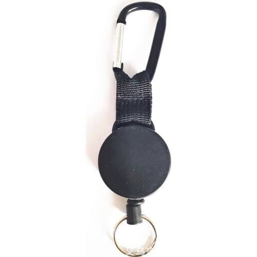 80cm Wire Rope Camping Telescopic Burglar Chain Key Holder Tactical Keychain Outdoor Key Ring Return Retractable Key Chain