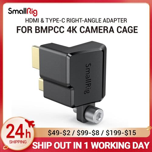 SmallRig HDMI & Type-C Right-Angle Adapter for BMPCC 4K Camera Cage DSLR Camera Rig HDMI Clamp for BMPCC 4K Camera 2700