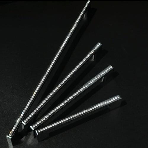 352 320 256 224 192 160MM modern fashion luxury Top quality transparent K9 crystal lengthen wardrobe kitchen cabinet door handle