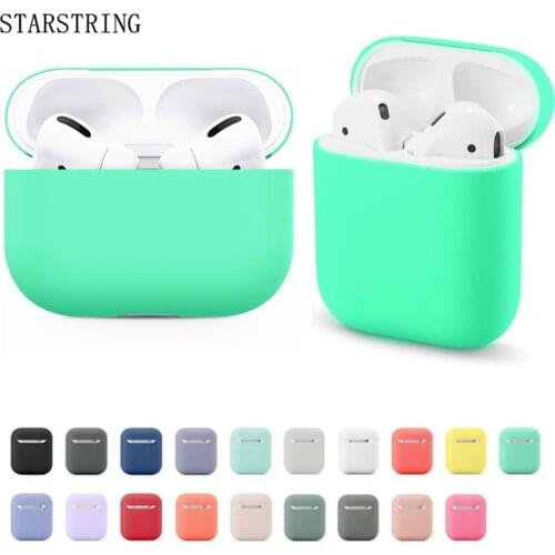 Silicone cover for Airpods 2/1 earphone coque soft protector fundas airpods pro case Air pods covers earpods apple Airpod case