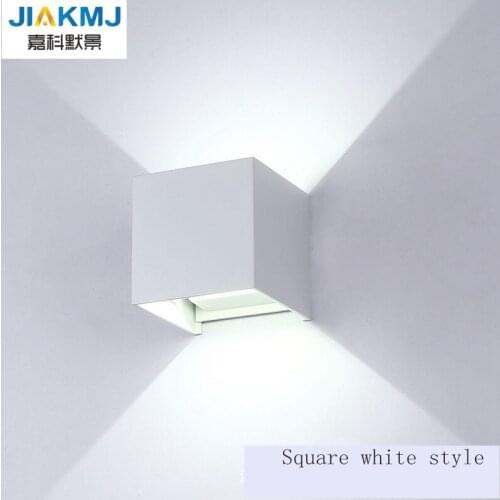 6W LED Wall Light Outdoor Waterproof IP65 Modern Nordic style Indoor Wall Lamps Living Room Porch Garden Lamp AC90-260V