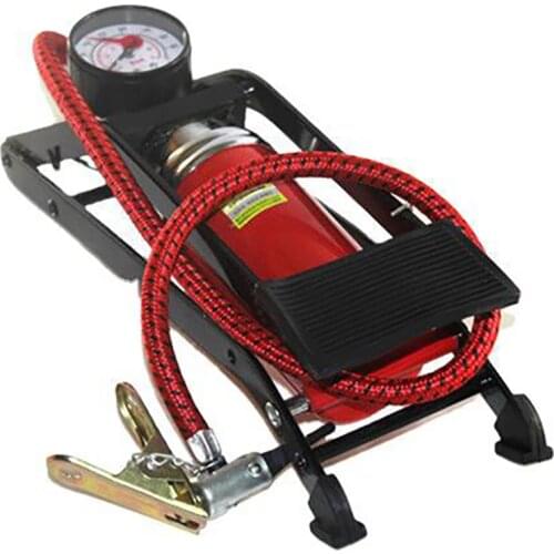 Bike Floor Foot Pump, Portable Air Pump Inflator Pump with 100PSI Precision Pressure Gauge for Bicycle,Ball, Scooter, Car, Toys