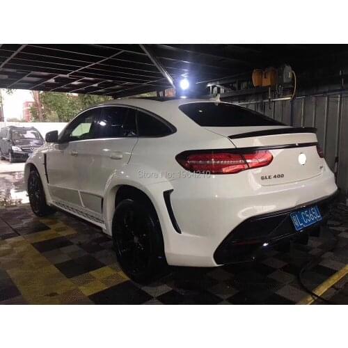 For Benz GLE class W166 GLE63 AMG GLE 300 400 2015 2016 2017 Carbon Fiber Rear Trunk Spoiler Tail Boot Lip Wing