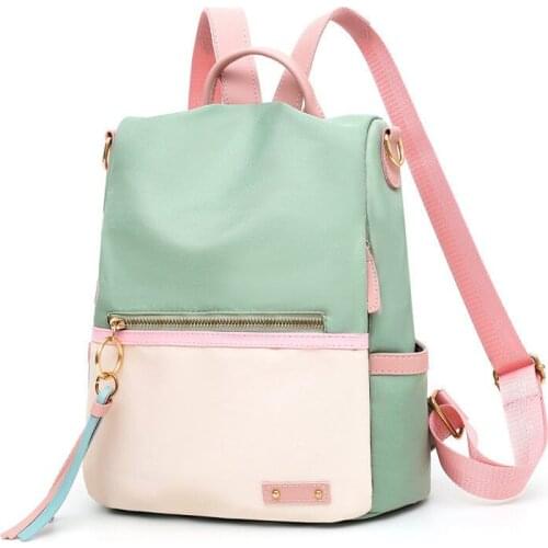 2021 Women Backpack Fashion Women Shoulder Bag Candy Color School Bag For Teenage Girl Children Waterproof Backpacks Travel Bag