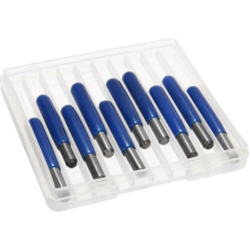 10Pcs V-shape PCB Engraving Bits 3.175mm Shank Carbide PCB Engraving Bits CNC Router Tool 30 Degree 0.1mm V-shape