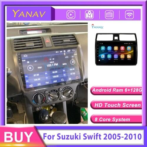 2 din Android 10 Car DVD Radio Player For Suzuki Swift 2005-2010 Auto Stereo Multimedia Video GPS Navigation carplay head unit