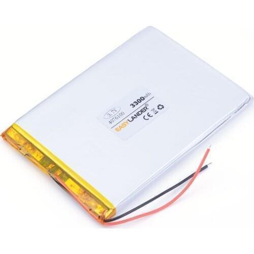 3.7 V 3300 mah tablet battery brand tablet gm lithium polymer battery 4076100 For DIY Power mobile Power bank PAD DVD