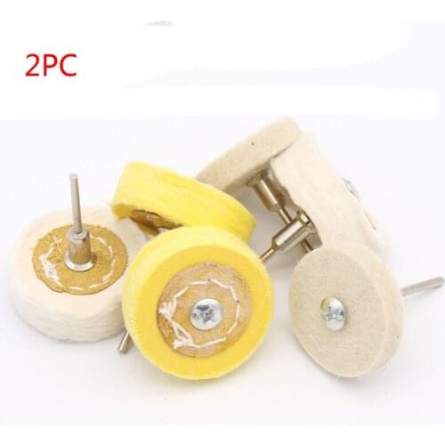 White Yellow Shape Handle Mirror Polishing Cotton T Style Polish Buffing Wheel Grinding Head ClothGrinder Brush
