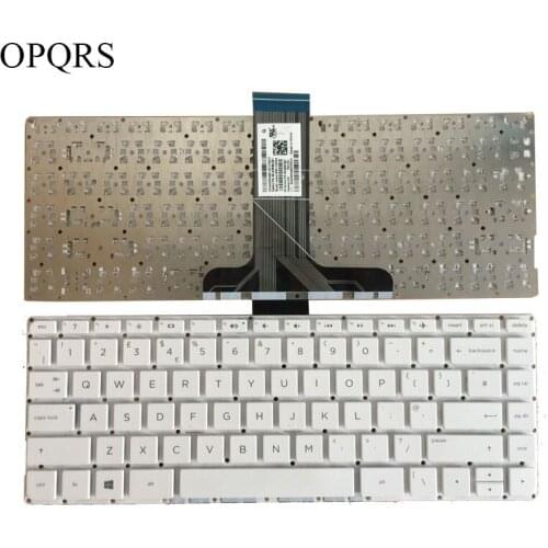 UK White Laptop Keyboard For HP Pavilion 14-ax000 14t-ax000 14-ax001la 14-AX010WM 14-ax010ds 14-AX067NR Without frame